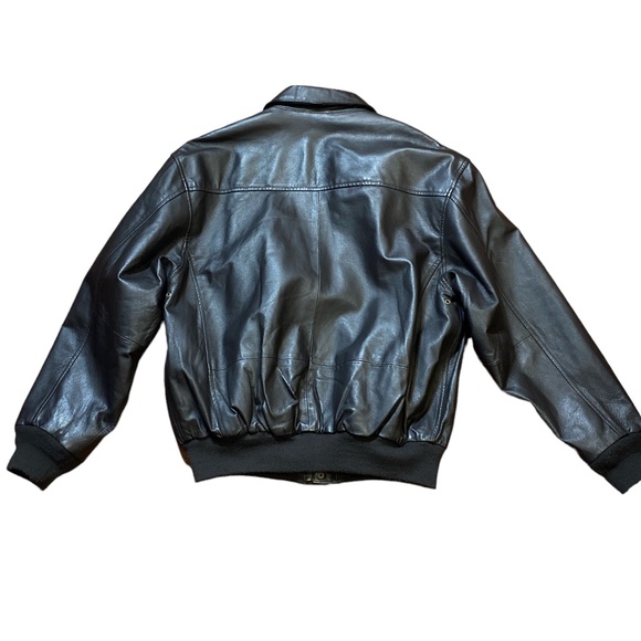 Leather Air Force Landing Bomber Jacket Size: Large - Picture 4 of 14
